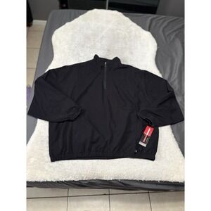 Grand Slam Mens Pullover XL Black 1/4 Zip Performance Air Flow Golf Long Sleeve